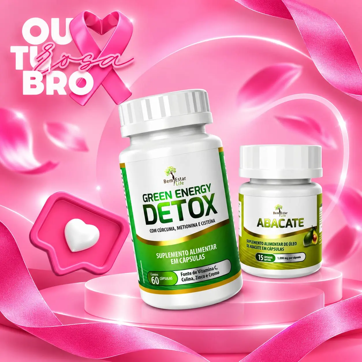 (PROMOÇÃO) GREEN ENERGY DETOX, 60 CAPSULAS / PRESENTE ABACATE COM VITAMINA E - 15 CAPSULAS