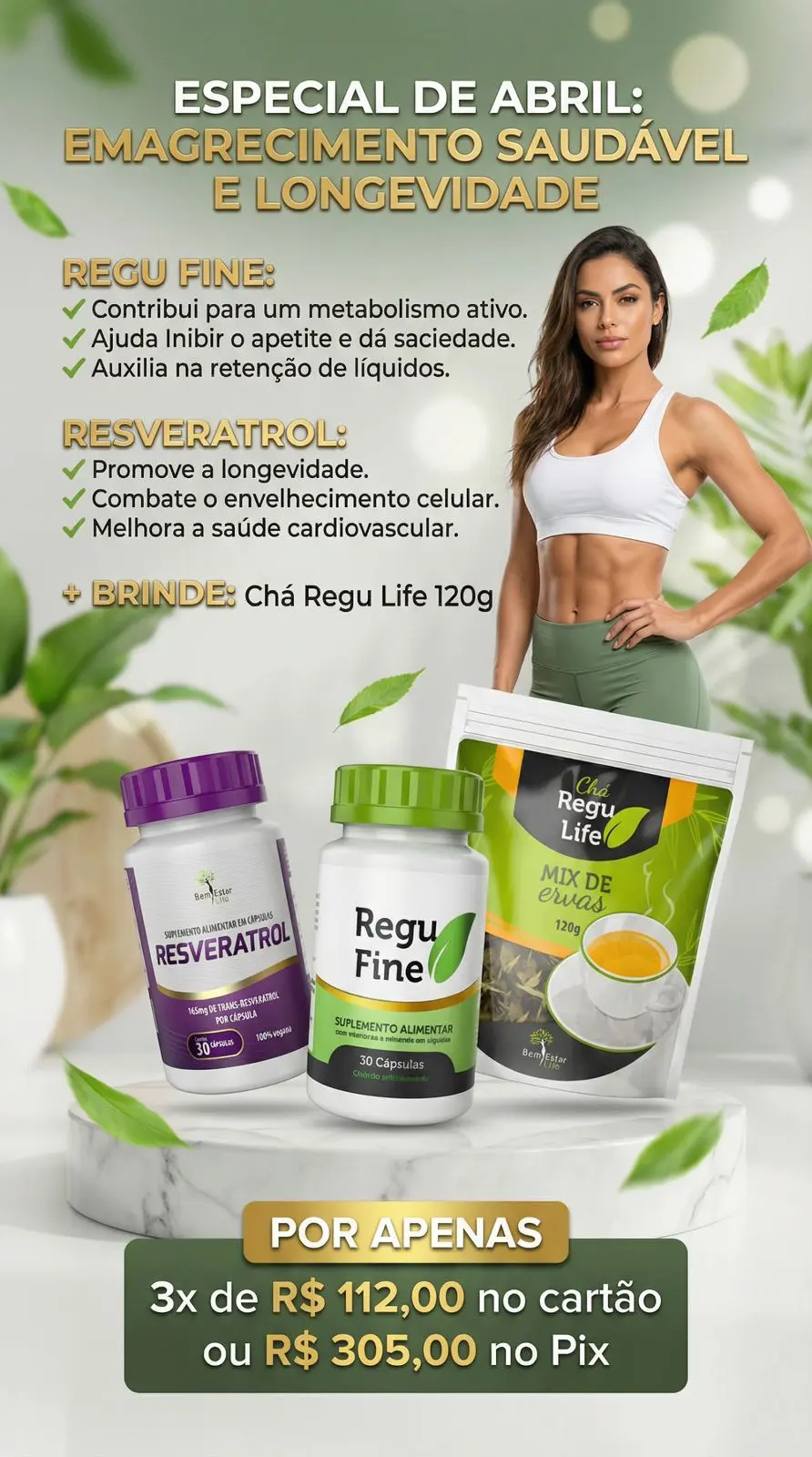 REGU FINE GROSELHA NEGRA+ RESVERATROL=  BRINDE REGU LIFE 120G