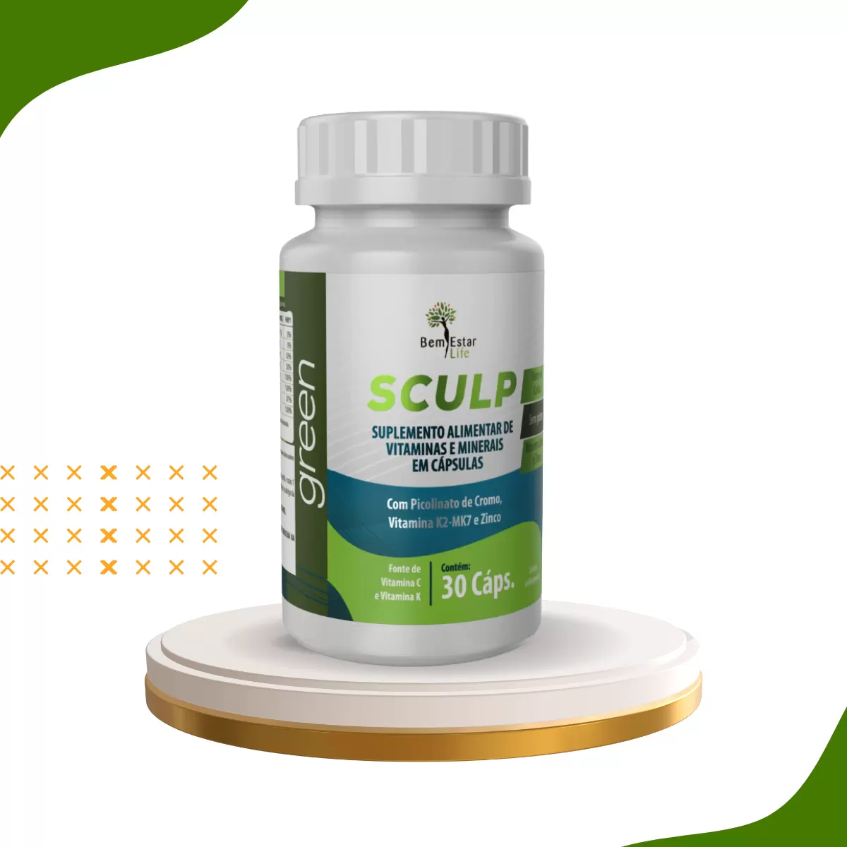 SCULP GREEN - 30 CAPS -DETOX