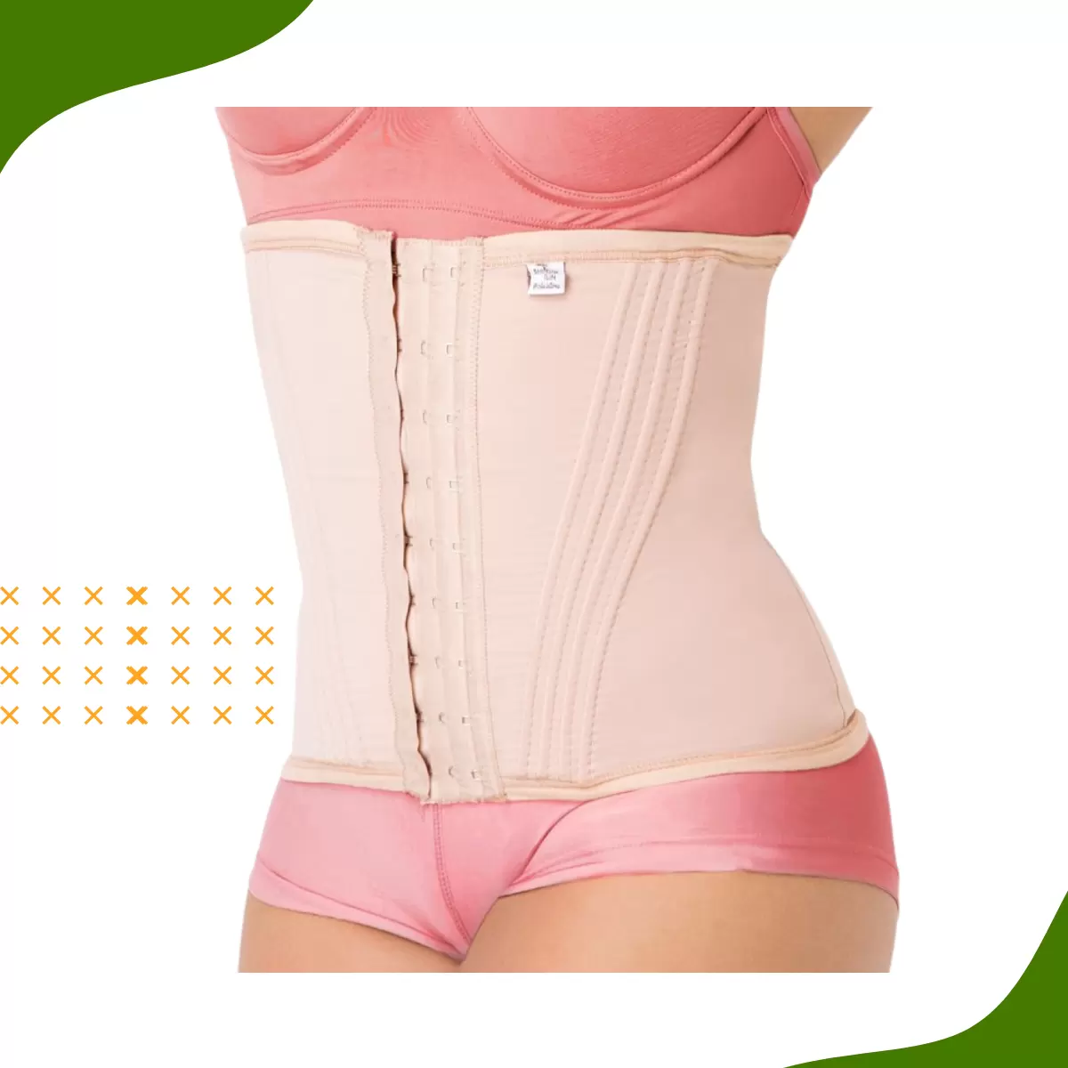 CINTA 16 BARBATANAS COR BEGE