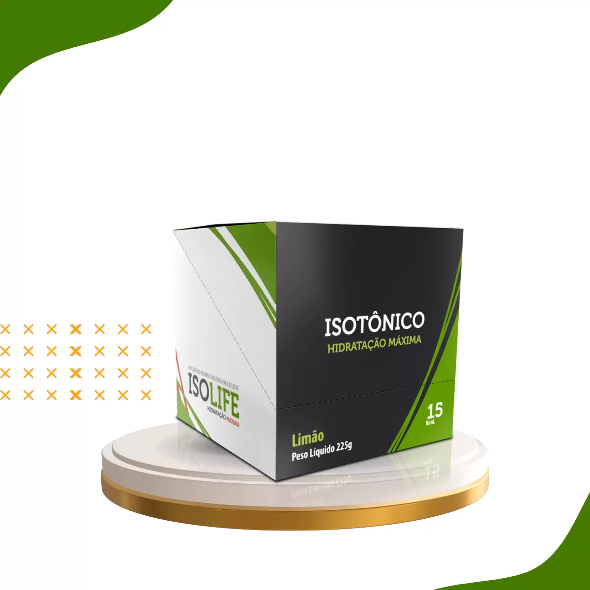 ISOLIFE ISOTONICO, 15 SACHET - SABOR LIMAO