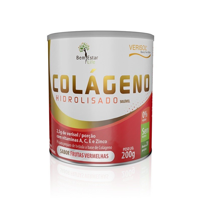 COLAGENO EM PO COM VERISOL ´SABOR FRUTAS VERMELHAS