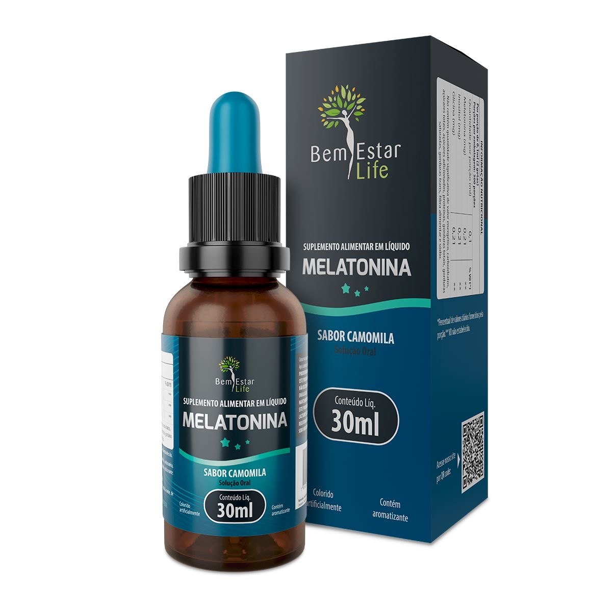 MELATONINA EM GOTAS *SABOR CAMOMILA 30 ML.