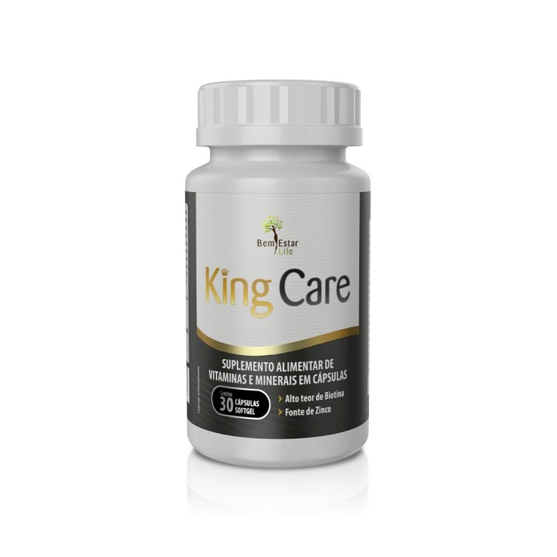 KING CARE suplemento vitaminico cabelo, barba e unha. 