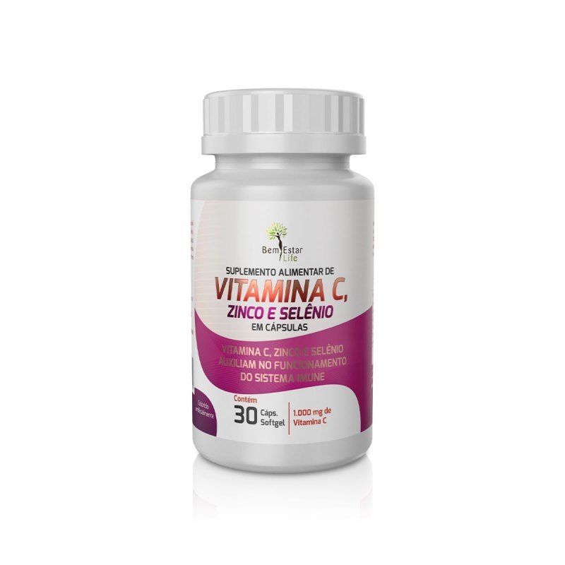 VITAMINA C, ZINCO E SELENIO - 30 CAPSULAS