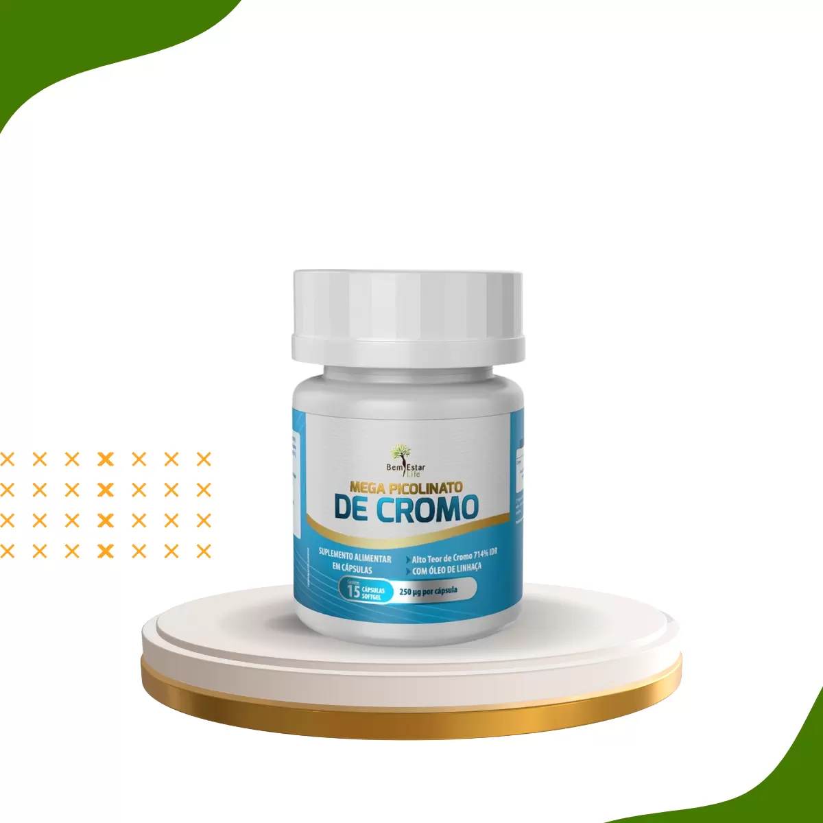 MEGA PICOLINATO DE CROMO - 15 CAPSULAS