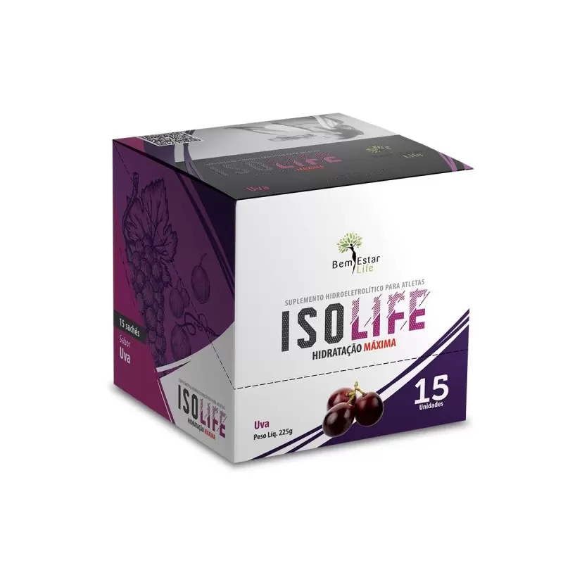 ISO LIFE ISOTONICO, 15 SACHET - NOVO SABOR UVA