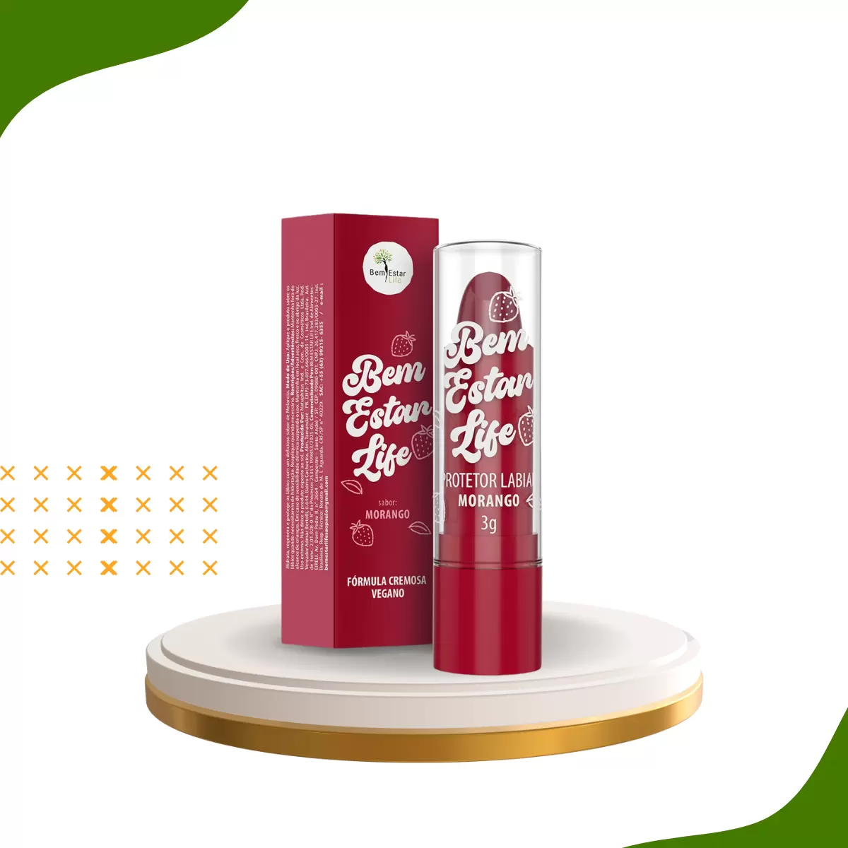 HIDRATANTE PROTETOR LABIAL- SABOR MORANGO