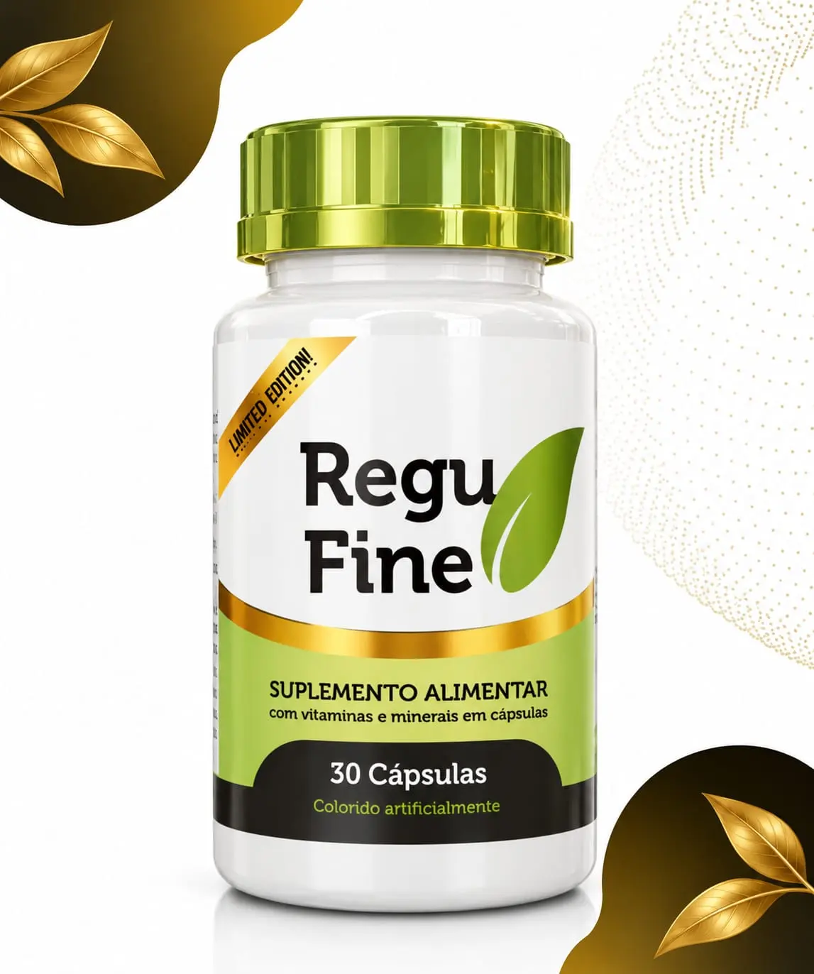 REGU FINE GROSELHA NEGRA GOLD - LANCAMENTO CAPS DOURADAS 30 CAPS